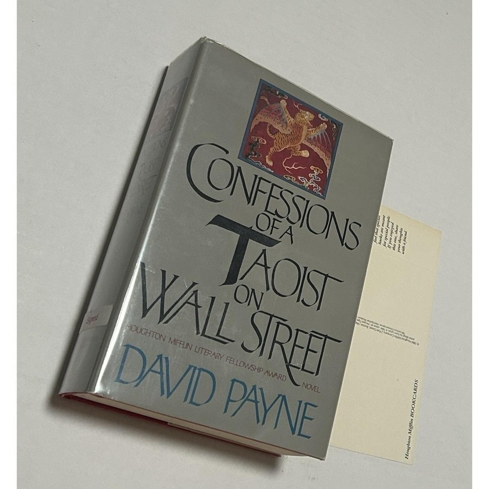SIGNED First Edition 1984 Confessions of a Taoist on Wall Street David Payne